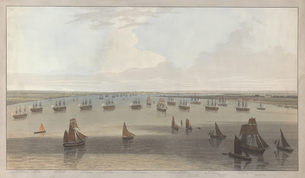 A View of the Firgates Stationed in the Hope under the Command of the Elder Bret