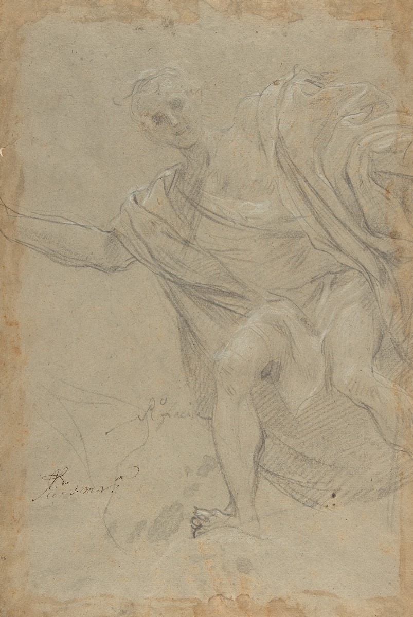 Standing Draped Male Figure ca 1550