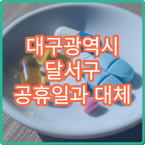 대구광역시 달서구 공휴일과 대체 공휴일에도 진료하는 병원 정보