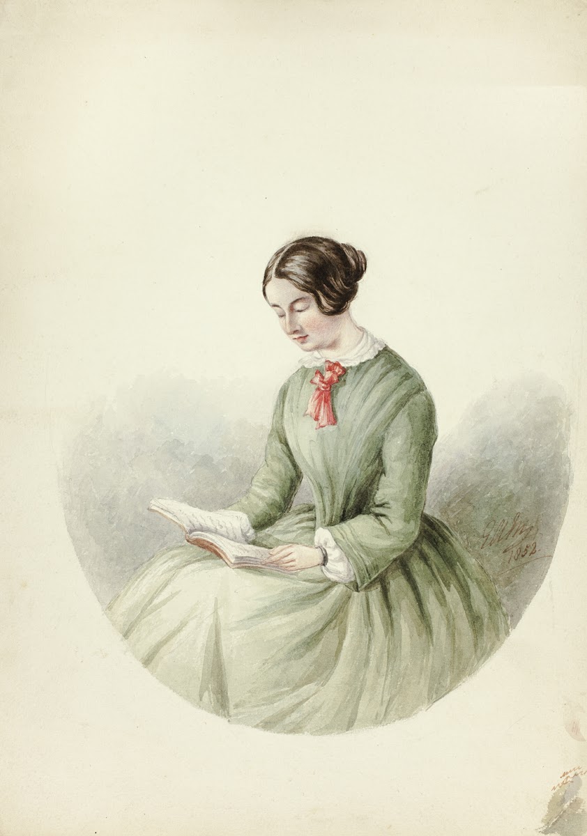 Portrait of Woman Reading 1852