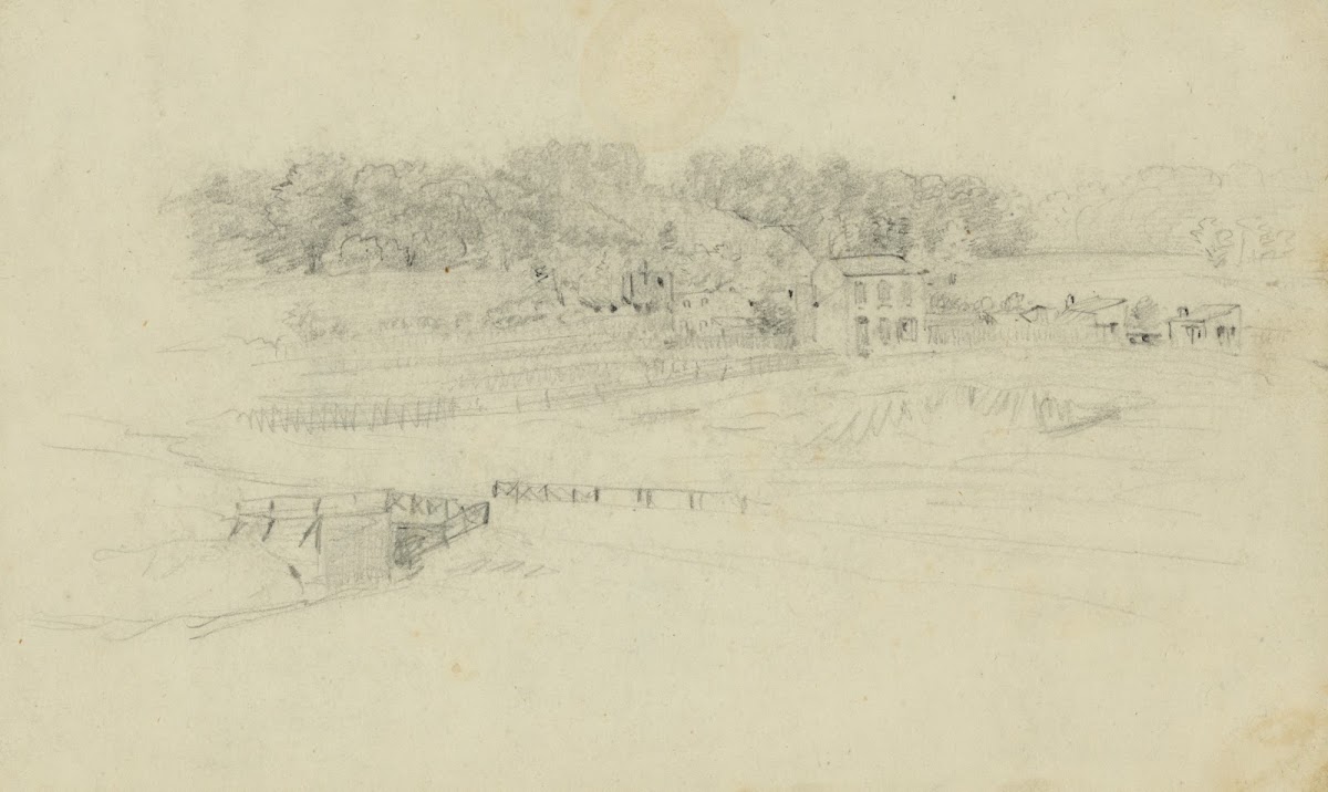 Landscape with buildings 1862