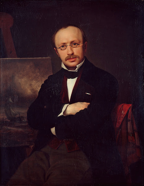 Portrait of the painter Anton Melbye 1852