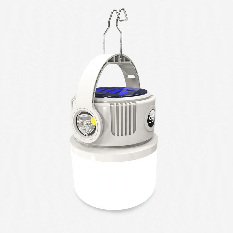 LED camping lamp with battery and emergency light function