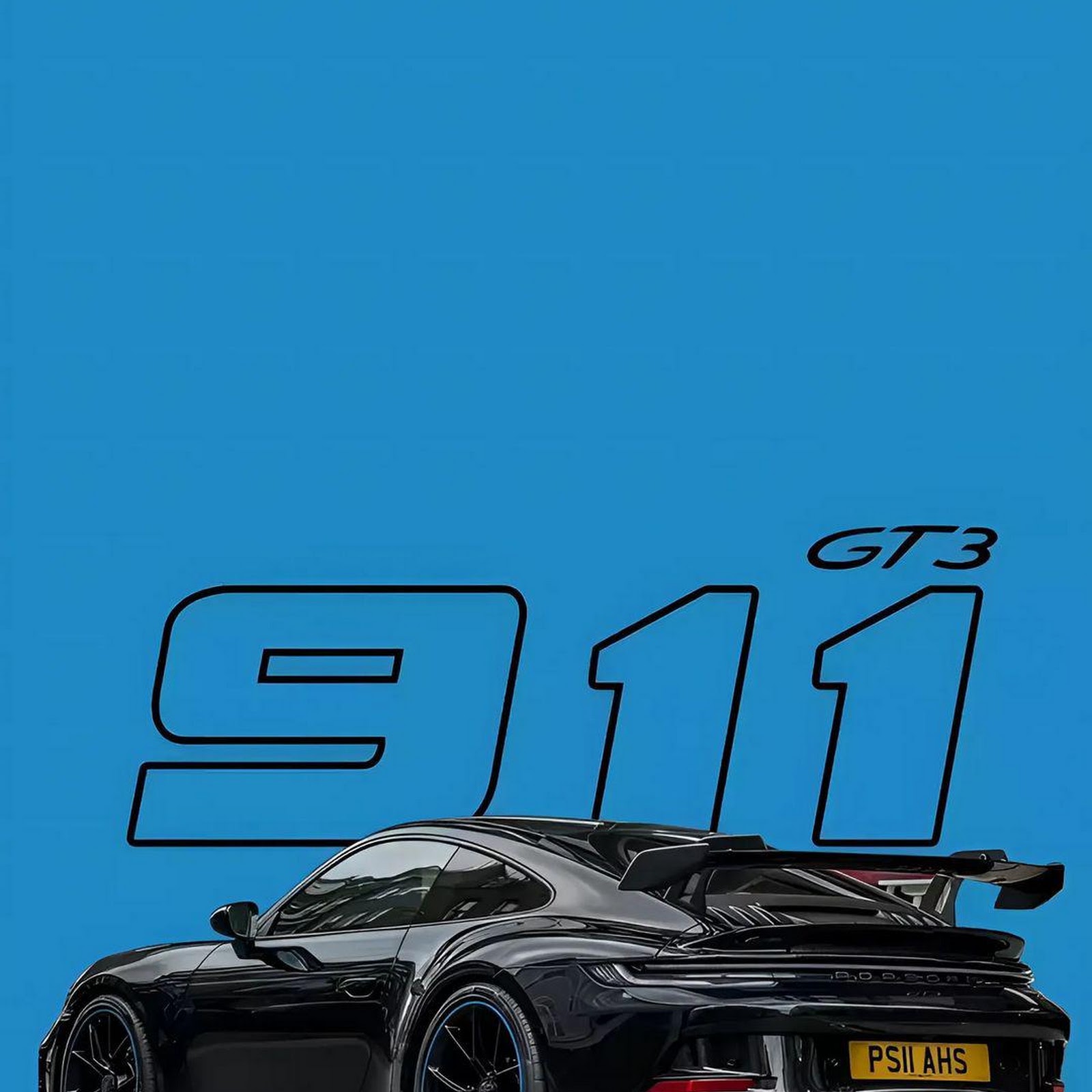 Download Black Porsche 911 GT3 Car Full HD iPhone
