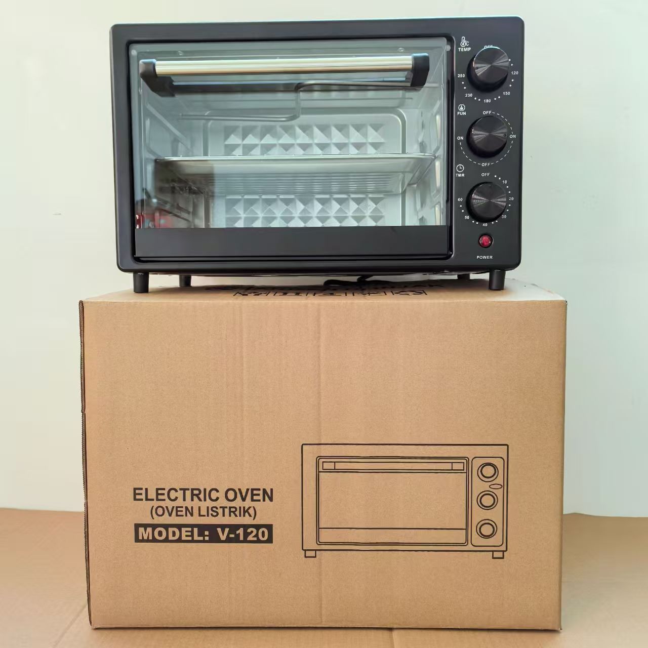 3-in-1 breakfast machine with toaster and mini oven