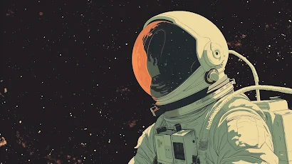 Ai Art, Illustration, Space, Astronaut 5K Wallpaper Background