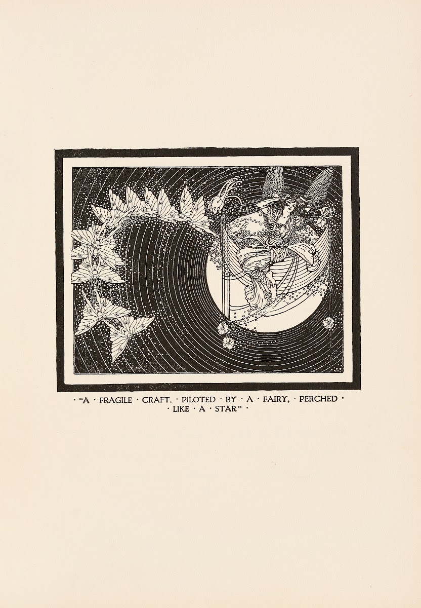 A fragile craft piloted by a fairy perched like a star 1920