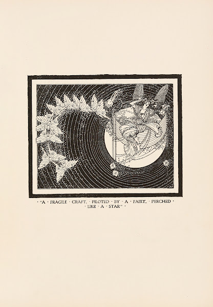 A fragile craft piloted by a fairy perched like a star 1920