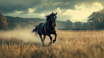 Black Horse Wallpaper