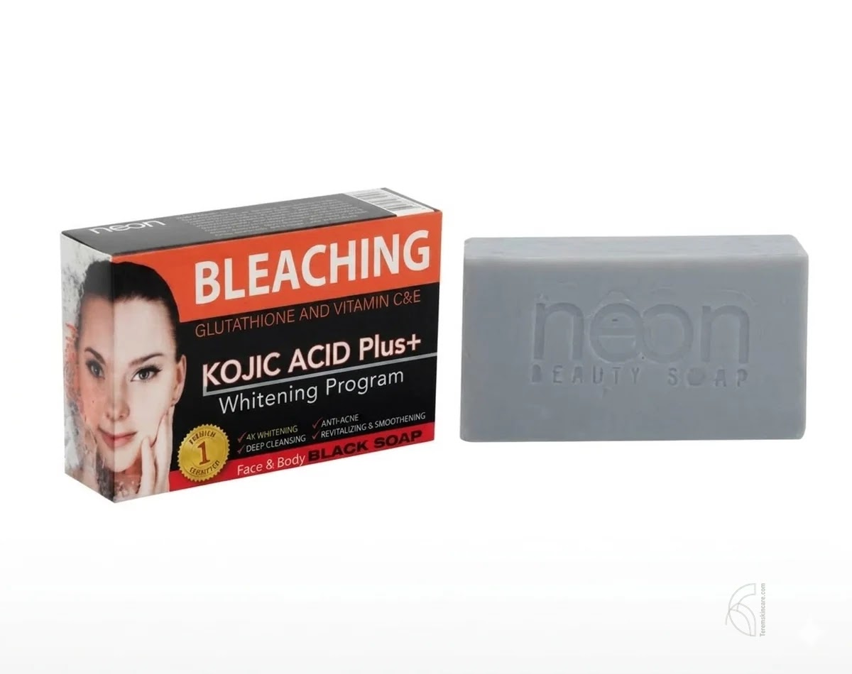Bleaching Glutathione & Vitamin C&E Kojic Acid Plus+ Black Soap