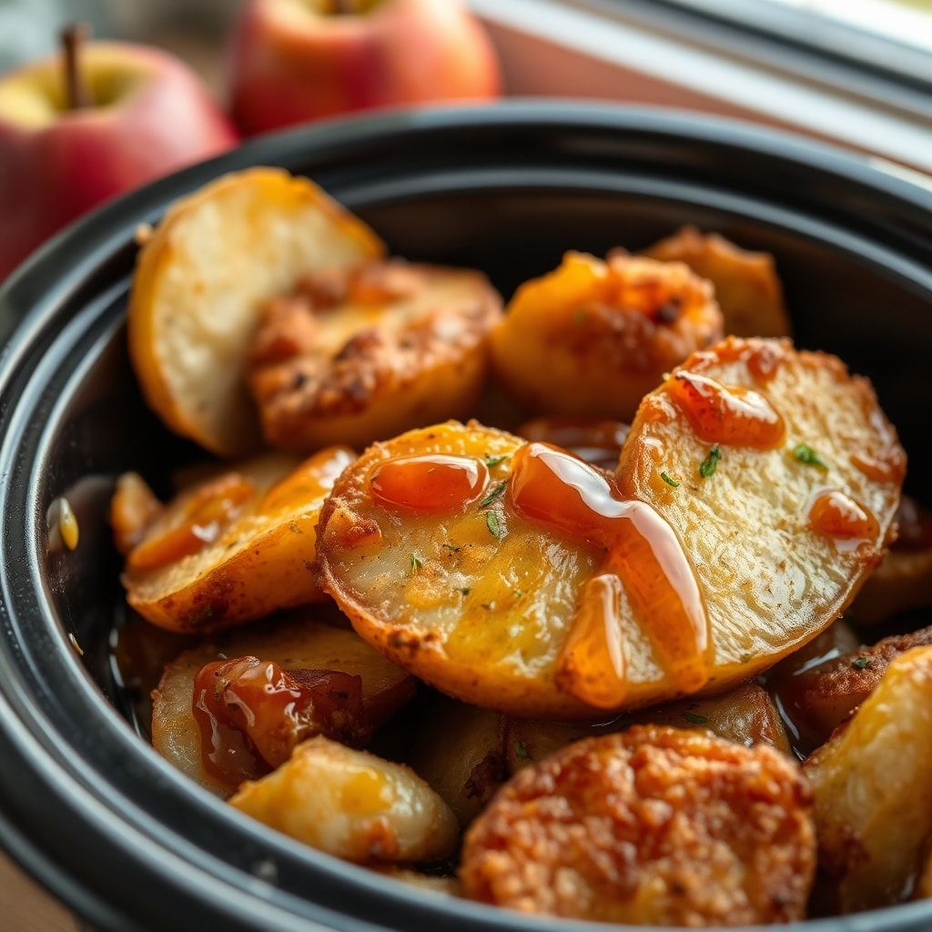 Slow Cooker Fried Apples Recipe for Easy Holiday Sides (Homemade Comfort) finished