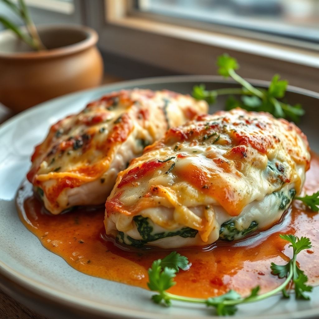 Spinach Stuffed Chicken Breasts – Easy 40-Minute Family Dinner