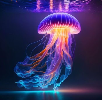 Glowing Jellyfish Picture