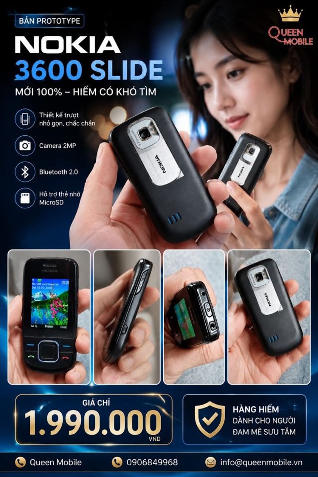 Nokia 3600 Slide bản Prototype mới 100% xuất hiện trên thị trường sưu tầm với giá khoảng 1.990.000 VND #Nokia3600Slide #Nokia #Prototype #ĐiệnThoạiCổ #ĐiệnThoạiSưuTầm #NokiaClassic