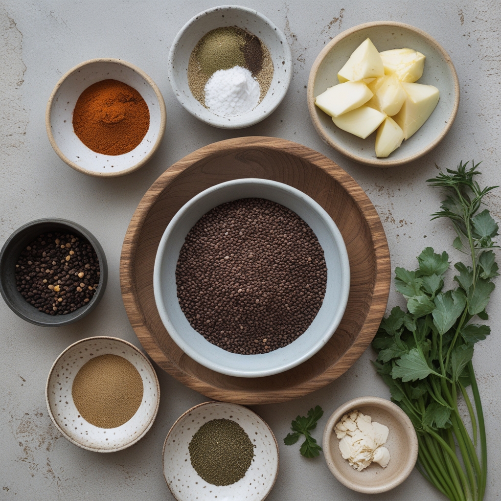 Ingredients for Delicious Chocolate Chia Seed Pudding Recipe - Easy & Homemade Dessert