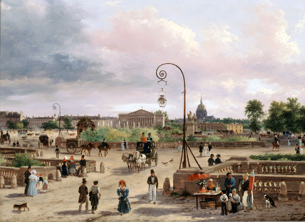La place Louis XVI place de la Concorde en 1829 1829
