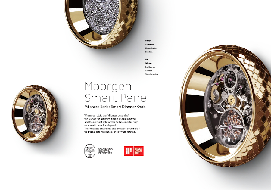 Milanese Dimmer Knob Gold