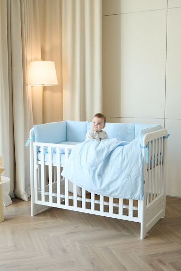 Bedding set for a baby crib 6 el Twins Beau blue