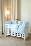 Bedding set for a baby crib 6 el Twins Beau blue