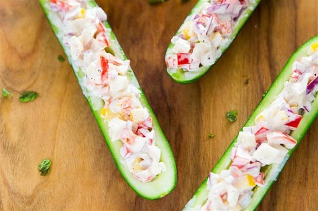 Salad Dưa Leo Thanh Cua Ớt Chuông