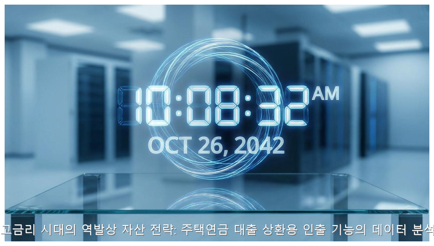 2026년 고금리 시대의 역발상 자산 전략: 주택연금 대출 상환용 인출 기능의 데이터 분석적 접근 핵심 안내 및 분석 인포그래픽 (7)