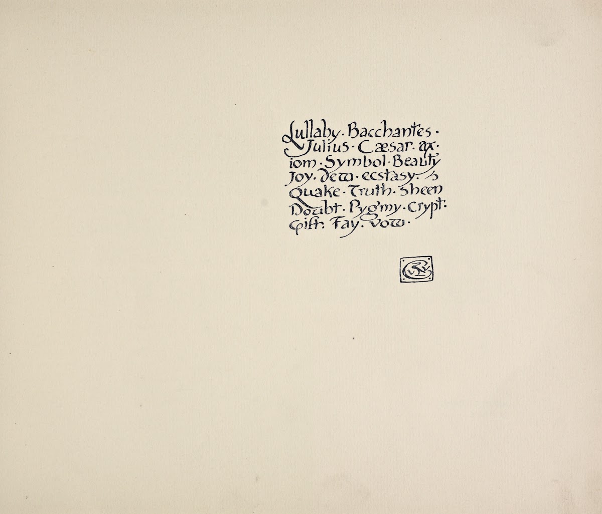 Beispiele kunstlerischer Schrift Pl038 1900