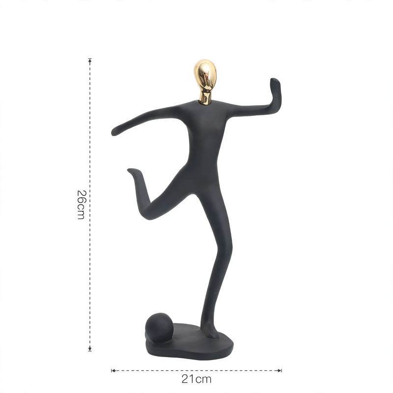 Sportfigur aus Kunstharz, europäischer Stil