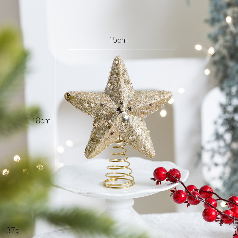 Weihnachtsbaumspitze Stern aus Schaumstoff