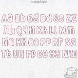 Stitch photo 5 of the Preppy Lace Applique Embroidery Font embroidery design