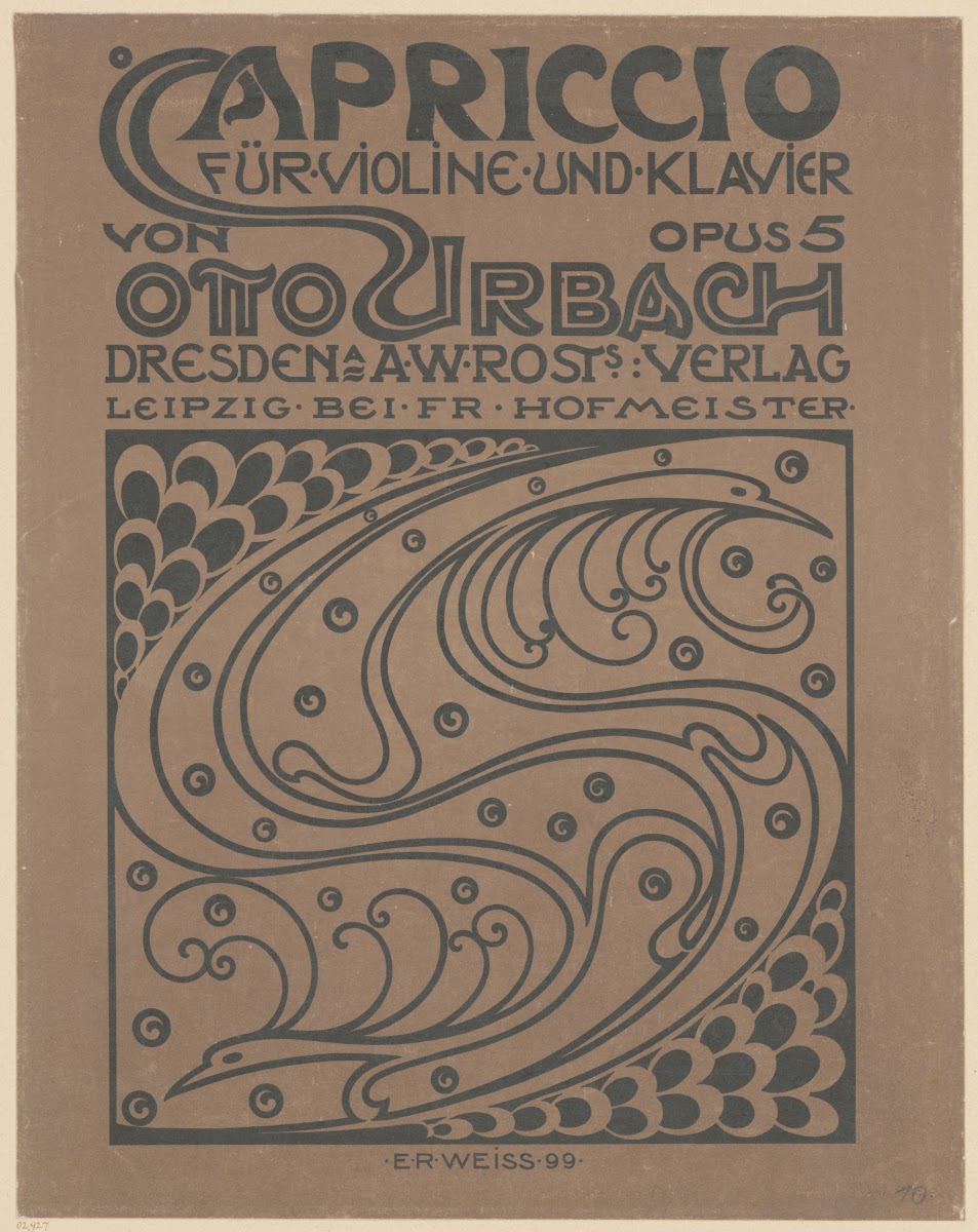 Notentitel Zu Otto Urbach Capriccio FüR Violine Und Klavier Opus 5 1899