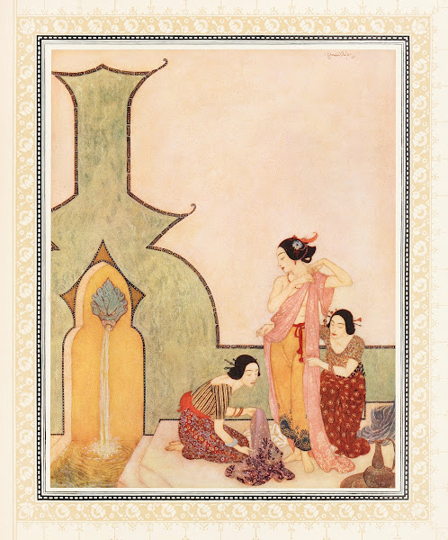 The Lady Bedr el Budur at her bath 1914