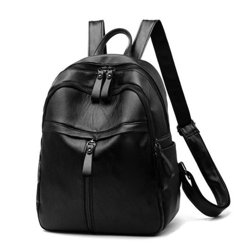 Faux leather backpack, waterproof