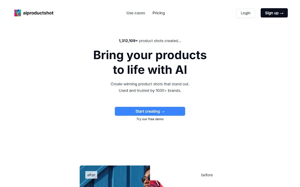Captura de AI Product Shot