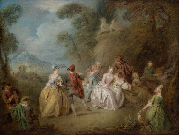 Courtly Scene in aPark ca173035