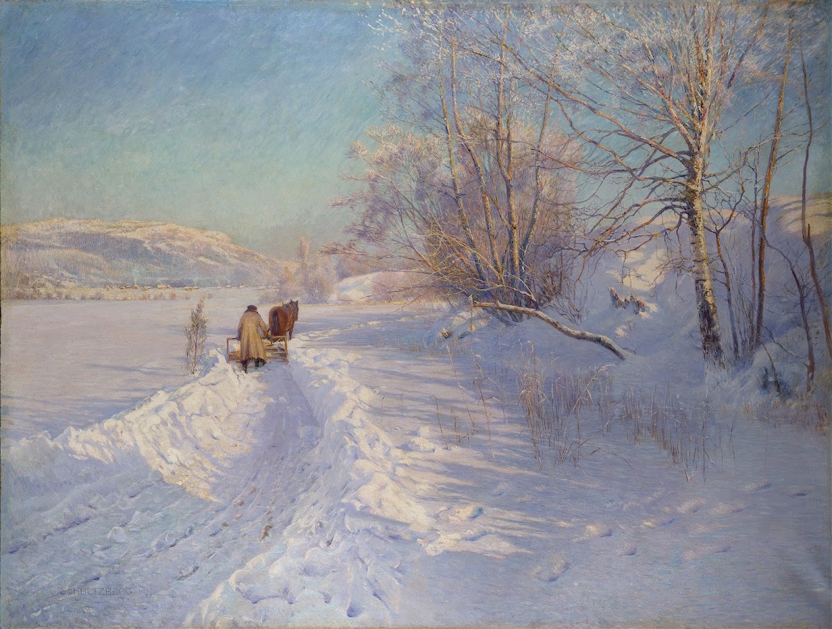 A Winter Morning after a Snowfall in Dalarna 1893