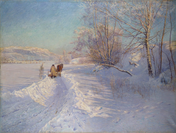 A Winter Morning after a Snowfall in Dalarna 1893