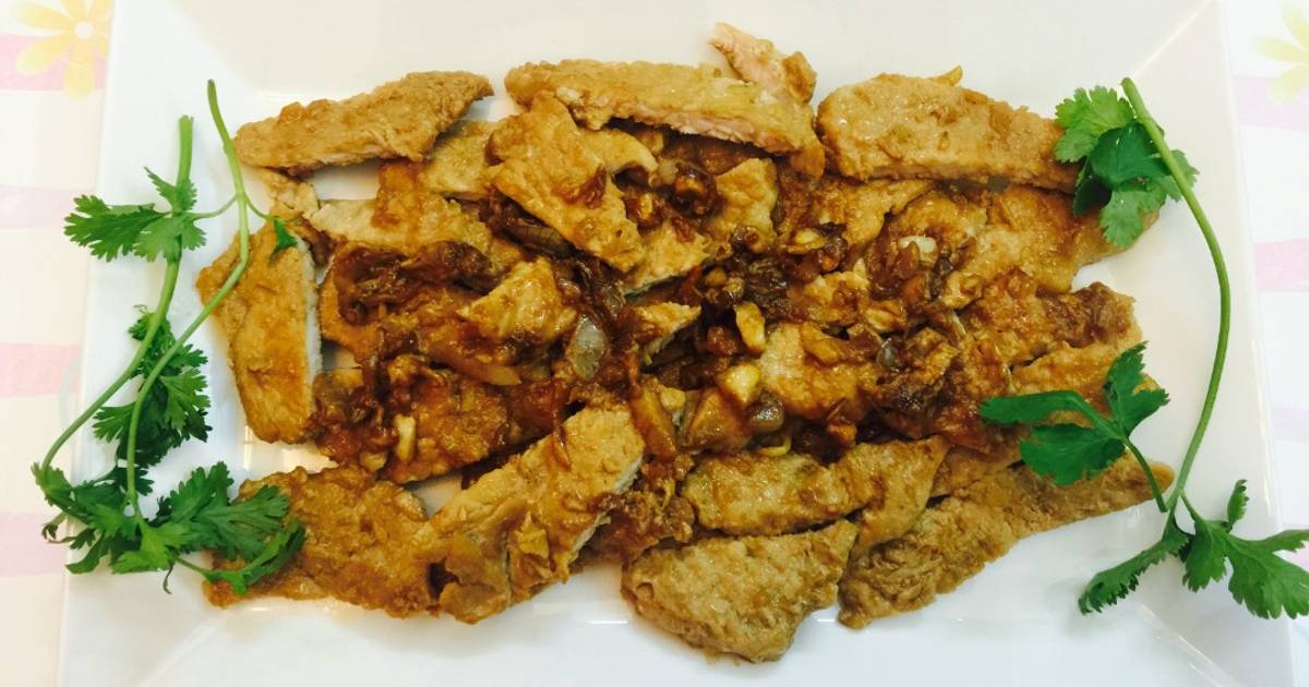 Thịt thăn áp chảo