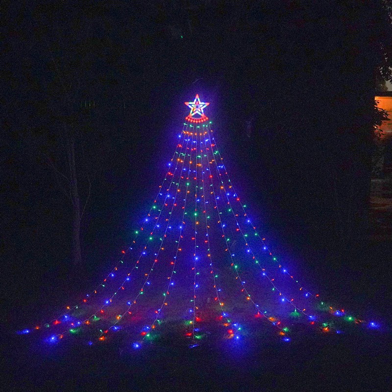 LED Star Waterfall String Light