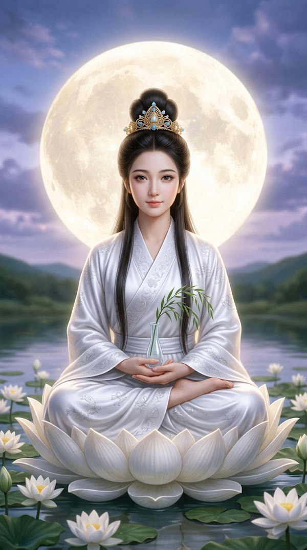 Quan Âm Tọa Liên — Vũ Trụ Thiền
