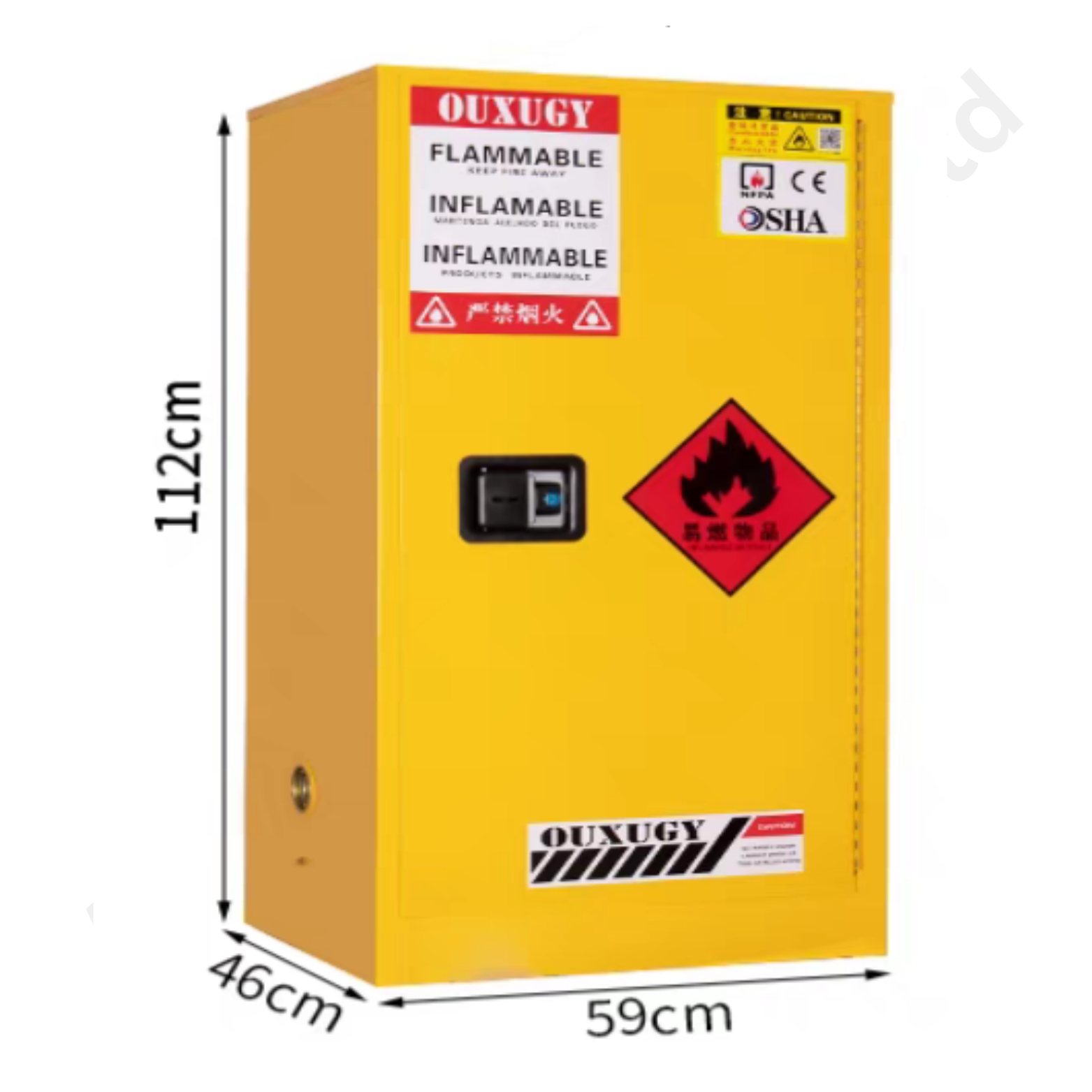 LITHIUM BATTERY SAFETY CABINET 15 GALLON/45LTR (c349)