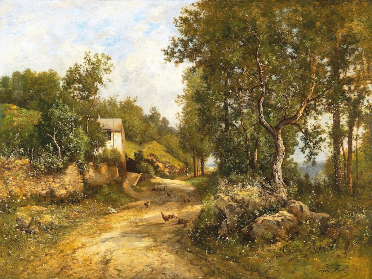 Weg durch eine große Landschaft