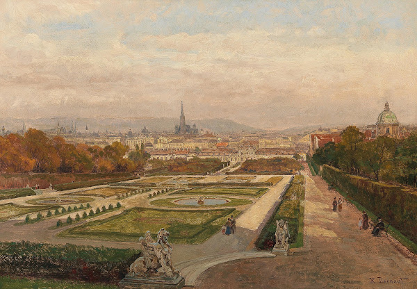 Blick vom Belvedere auf Wien