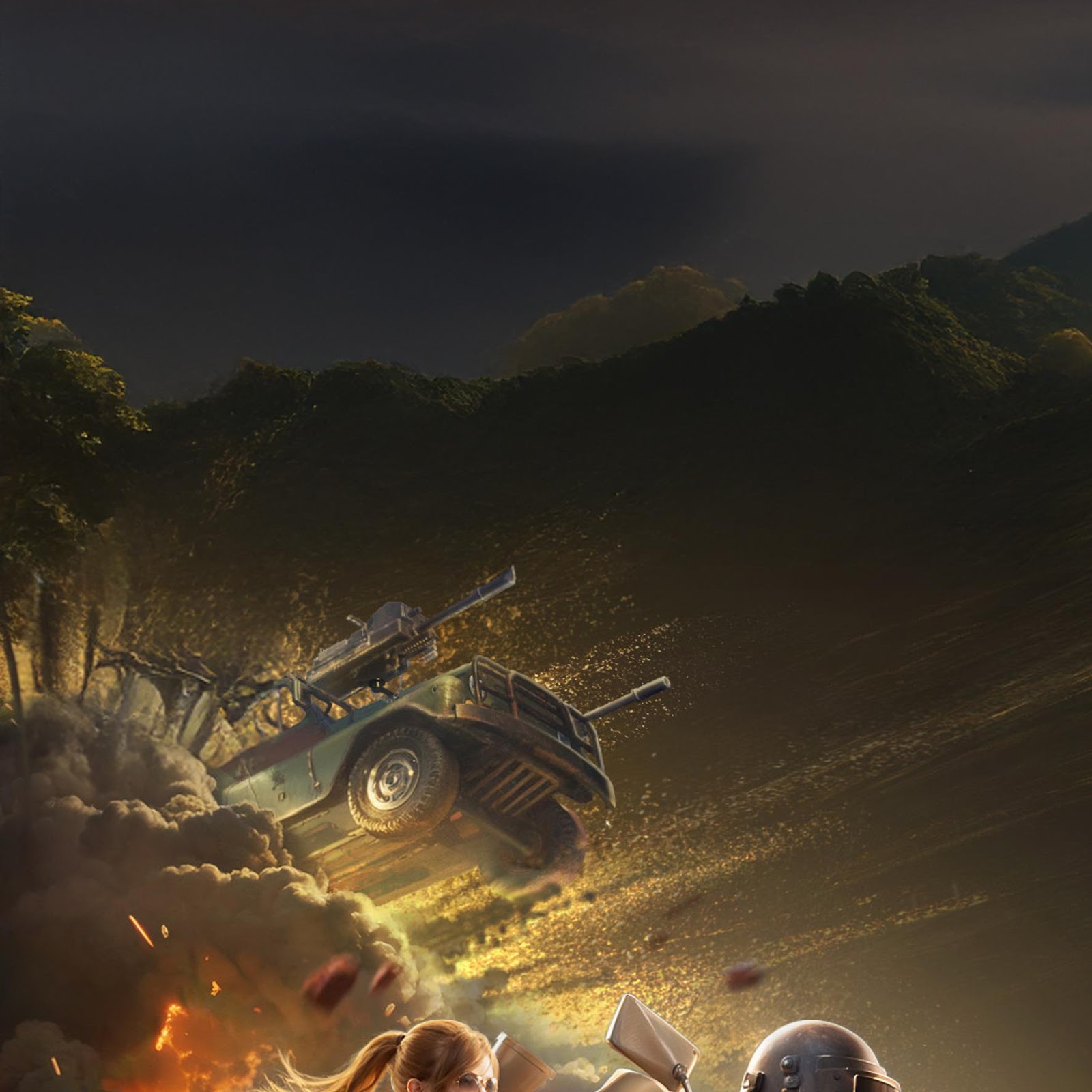 Download PUBG Mobile Battle Scene 2K iPhone