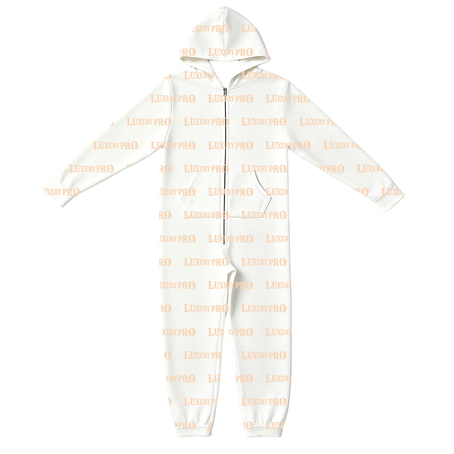 AOP TRB Adult Brushed Milk Silk Onesie Pajamas with Pockets