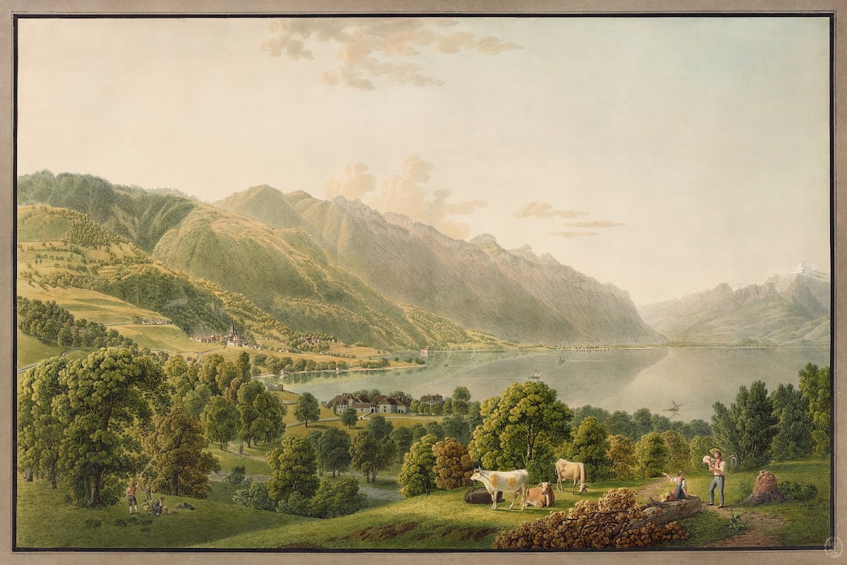 Vue de Clarens et de lextrémité orientale du lac de Genève 1915 1945