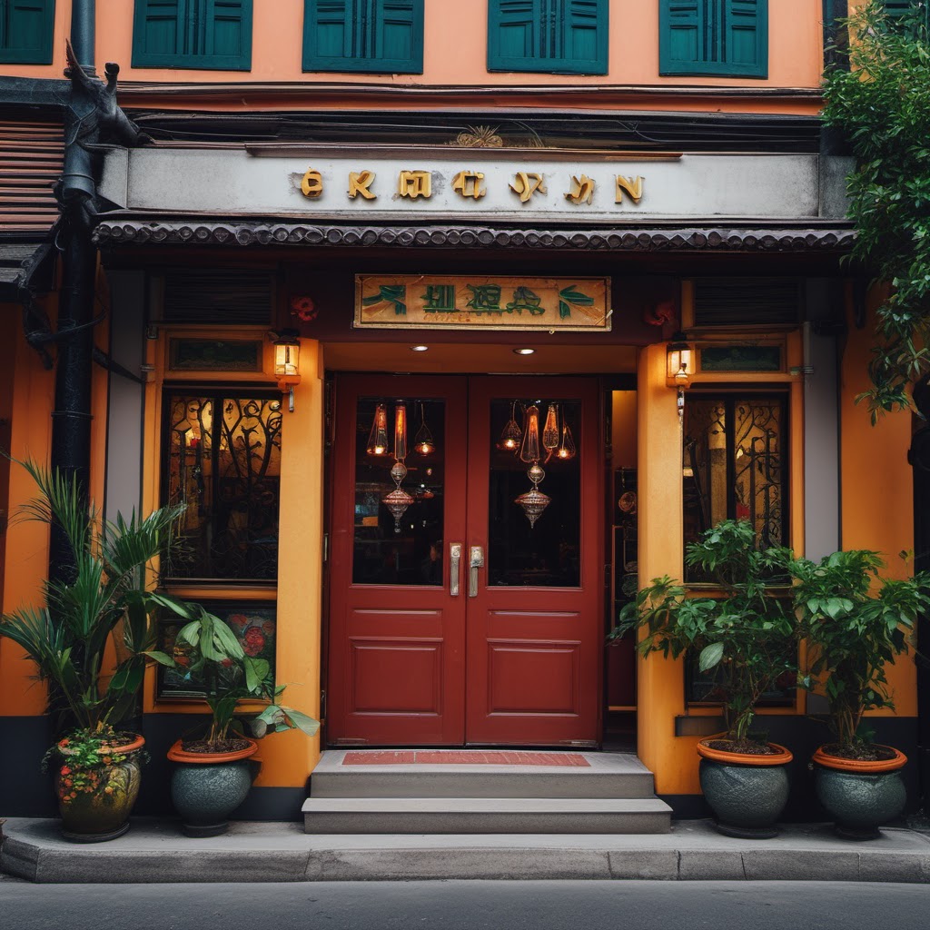 Hình minh họa: Khung cảnh cửa hàng và quy trình kinh doanh