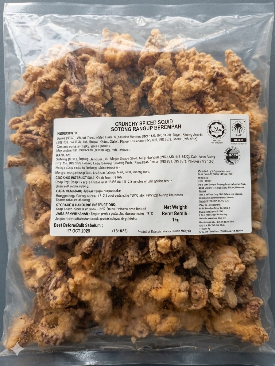 Pw Subi Crunchy Spiced Squid 5Pkt X 1Kg