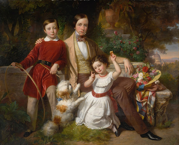 The prince of valmontonewith the donna gwendalina doria pamphili and bertram tal