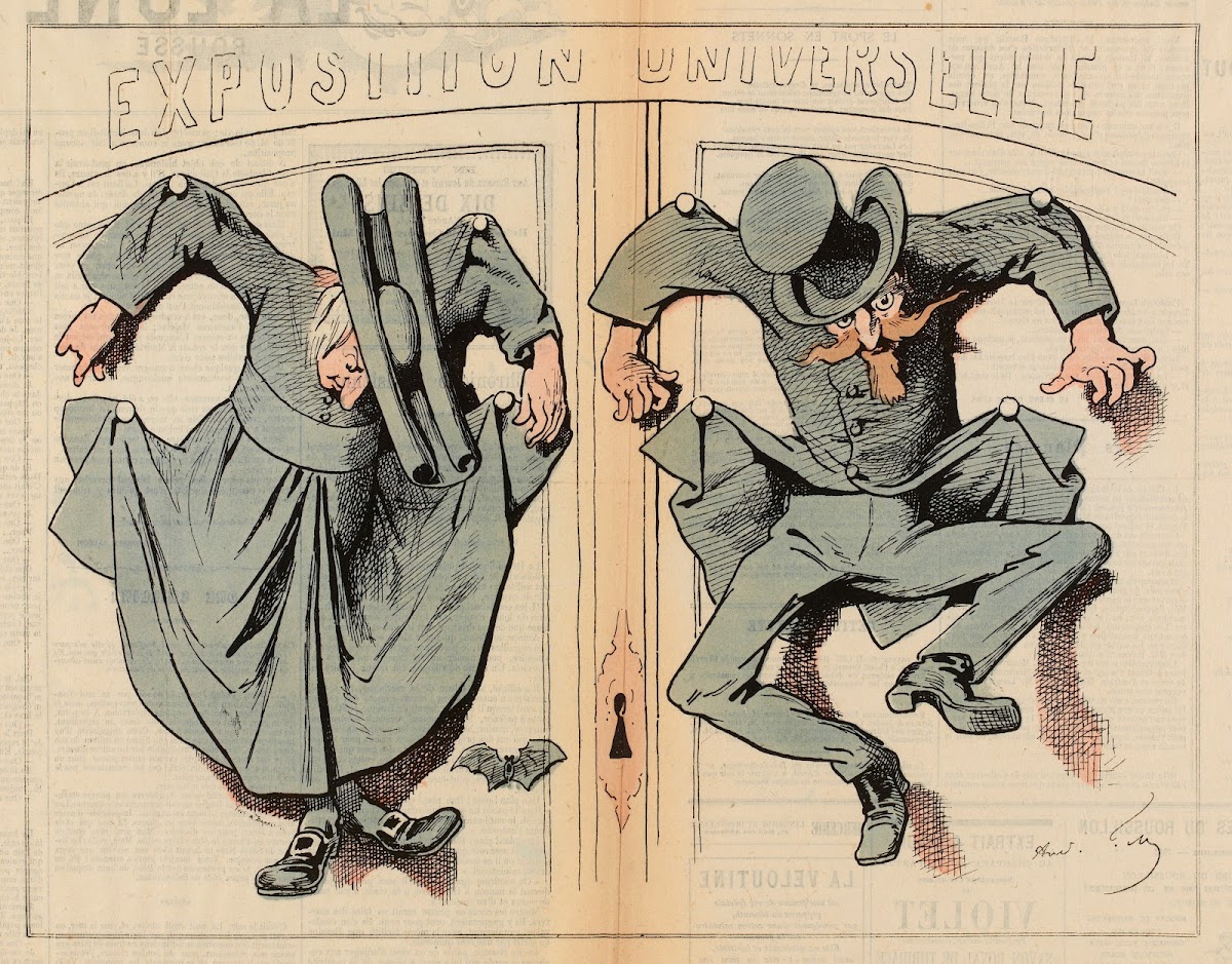 Les oiseaux de mauvais augure par Gill 1878