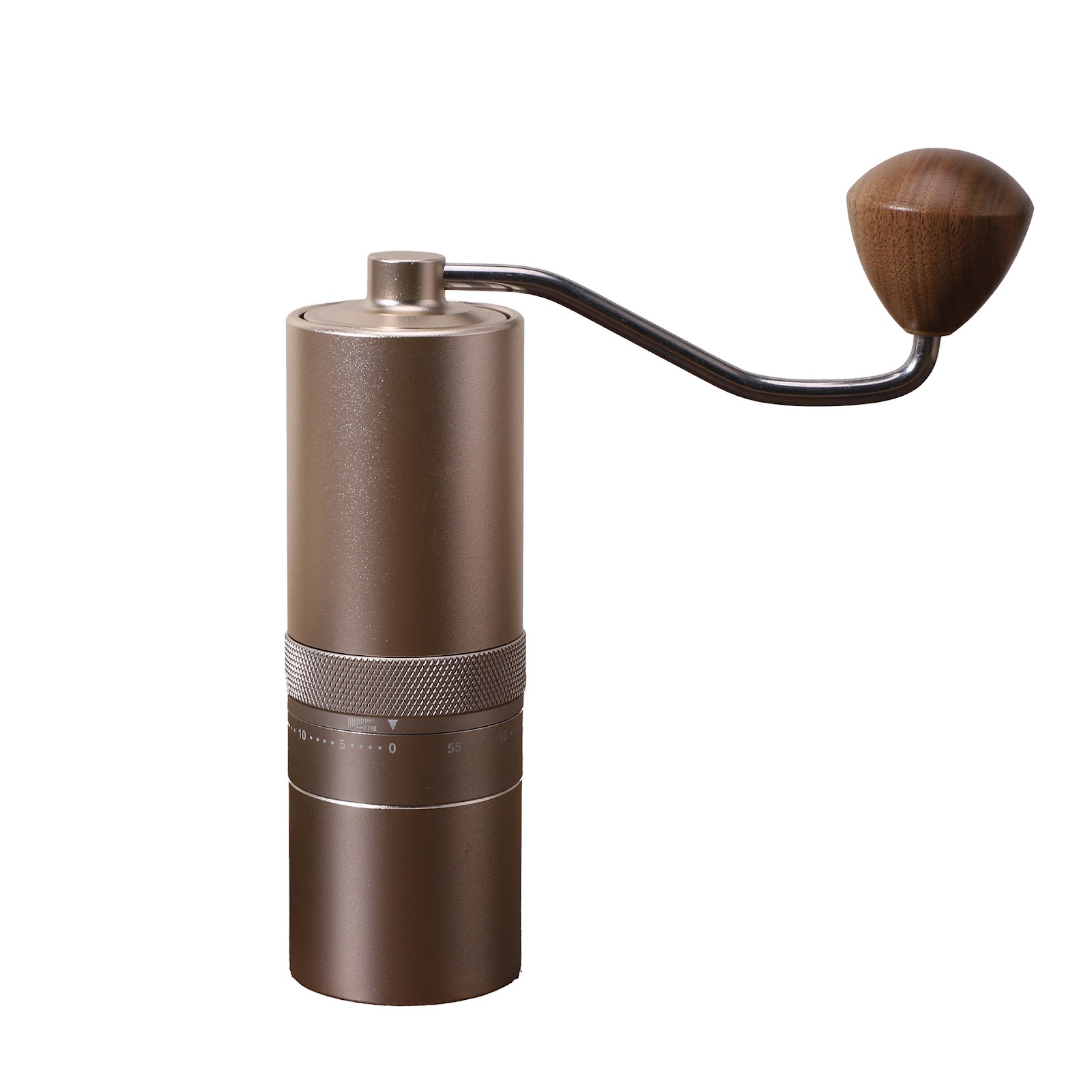 Hand coffee grinder, Italian, 3–5 cups, stainless steel